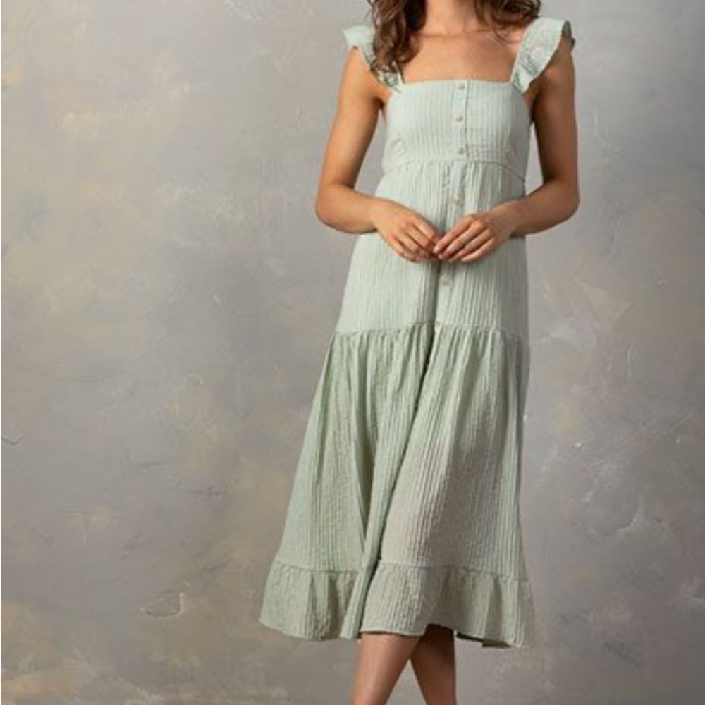 By the river midi dress size medium
